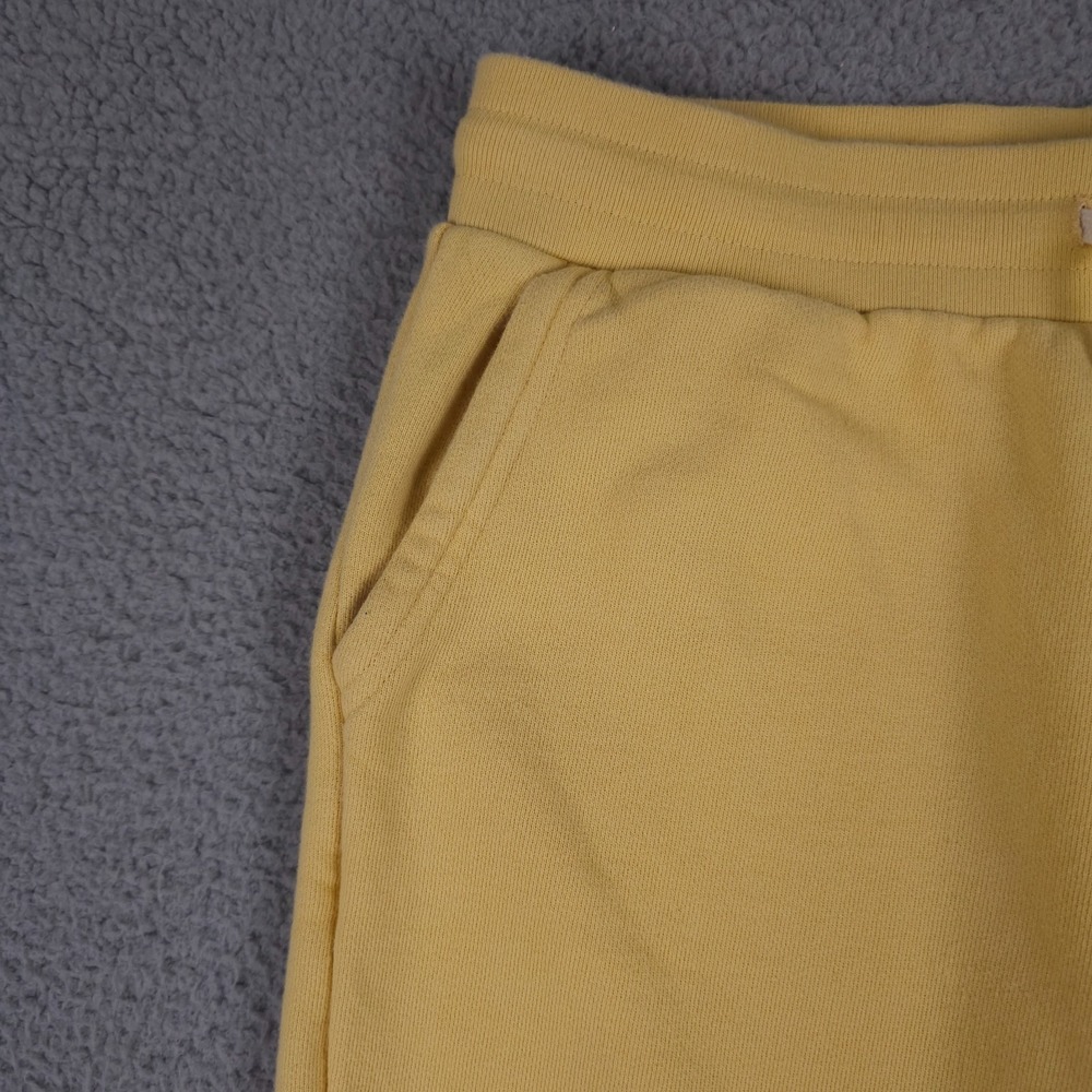 John Elliot Sweatpants Mens 3 US Large Yellow French Terry Jogger Lounge Pants - Picture 10 of 14